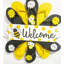 Couronne de bienvenue jaune