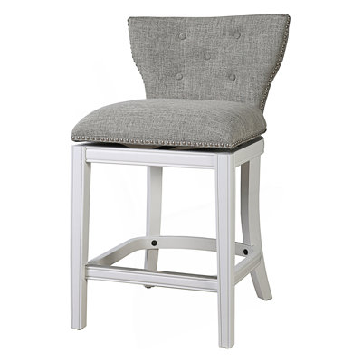 Tabouret de bar pivotant à hauteur de comptoir 1pc avec dossier