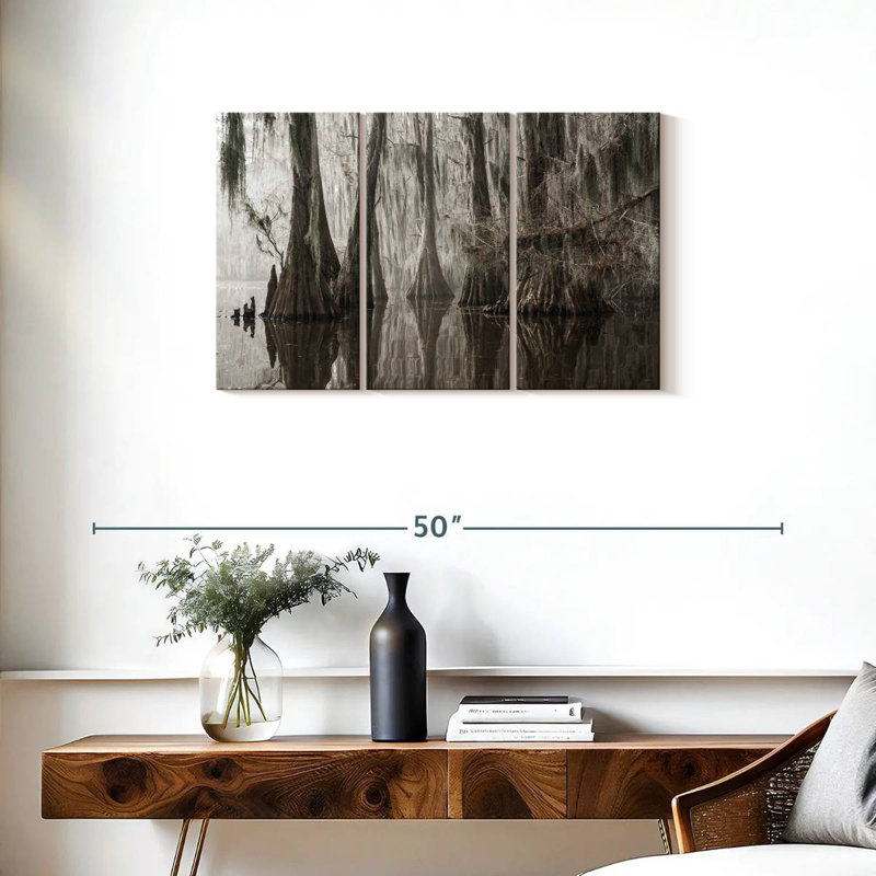 Harnek Trees Growing In Caddo Lake, 20" H x 33" W