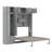 Wall Murphy Bed With Top Cabinet-801647147