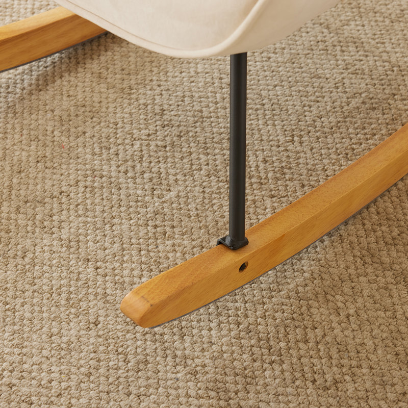 Chaise berçante Auxter, Ivoire
