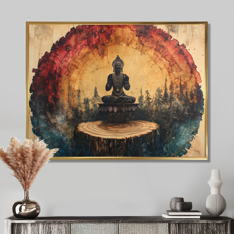 Haakenson - Spiritual Wall Art, H 12 po x l 20 po, Impression de cadre photo, Doré