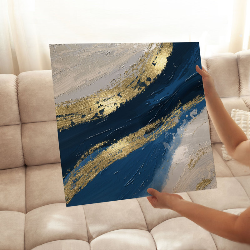 «Abstract Infinite Love Square», reproduction d'art moderne sans cadre, H 18 po x l 18 po