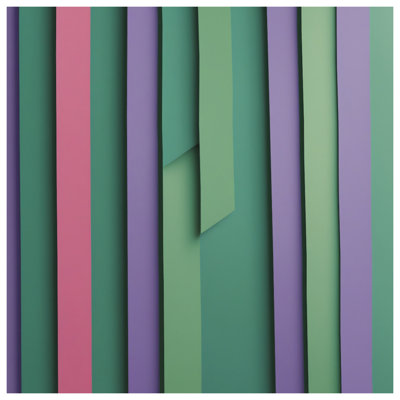 Coussins verticaux à rayures verticales et mauve