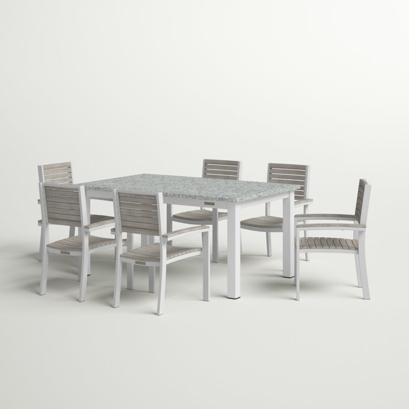 Ensemble de salle à manger rectangulaire pour 6 personnes 63 po Mckinnon, Frêne