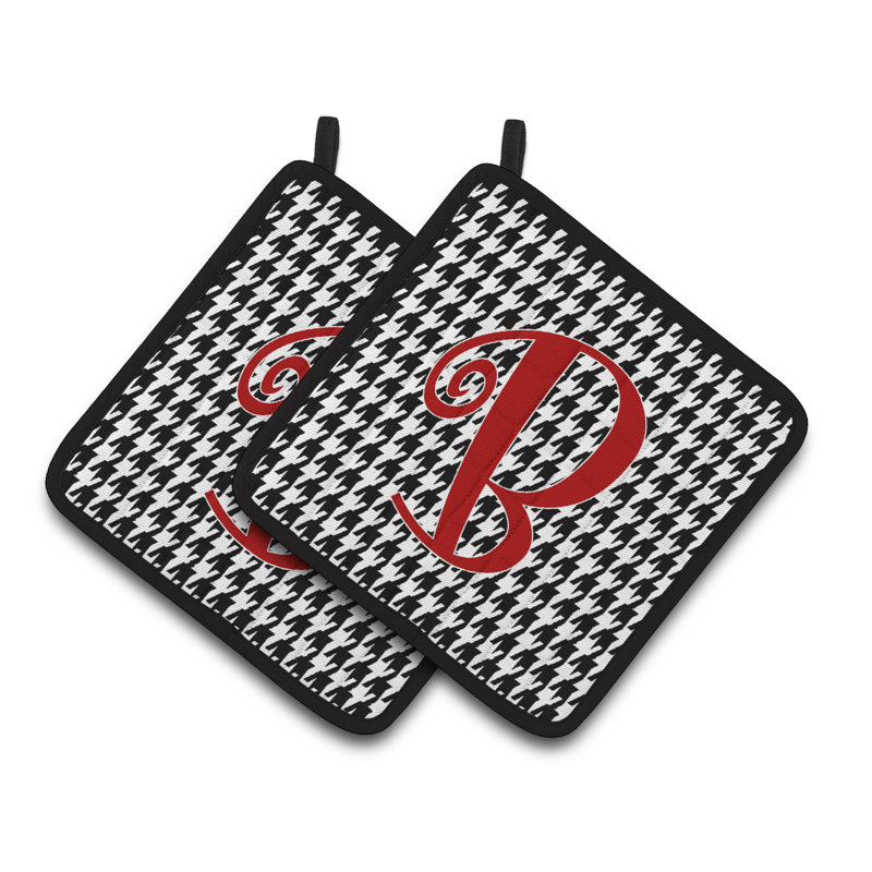 Cuisinier poignée Houndstooth, B