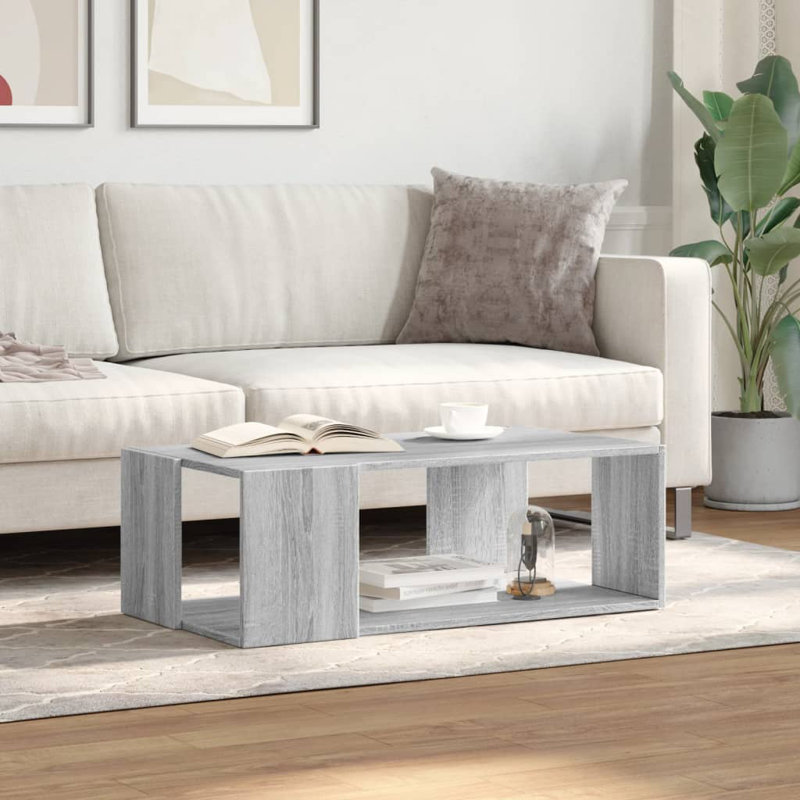 Aleydis Coffee Table Hallway Side Table Desk Accent End Table Engineered Wood, 89.5 x 48 x 30 cm (L x W x H), Concrete Grey