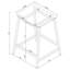 Tabouret de comptoir sans dossier (ensemble de 2)