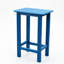 Ensemble de table de salle à manger en Hdpe durable, bleu lac, style jardin extérieur