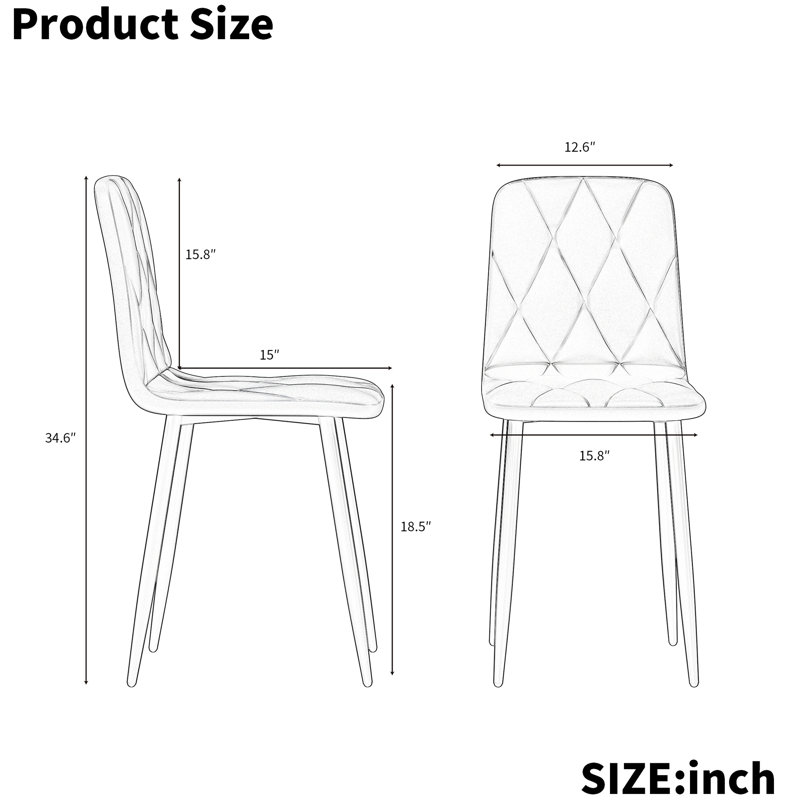 Table de salle à manger moderne pour 4 personnes - plateau en faux marbre, pieds en fer, peu encombrant, facile à nettoyer et à isoler