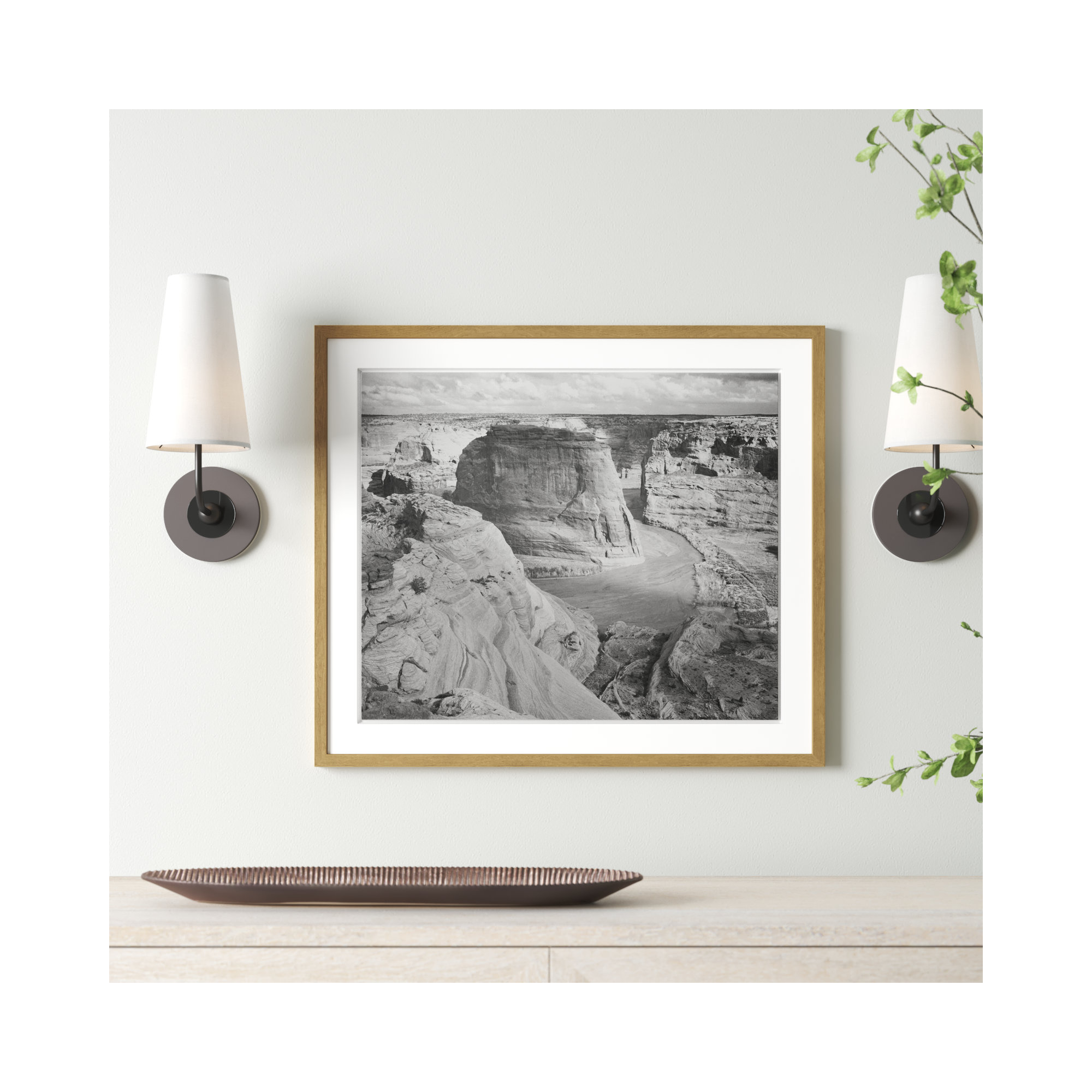 Canyon De Chelly Arizona 2 by Adams, 21.5" H x 25.5" W x 0.75" D, Natural