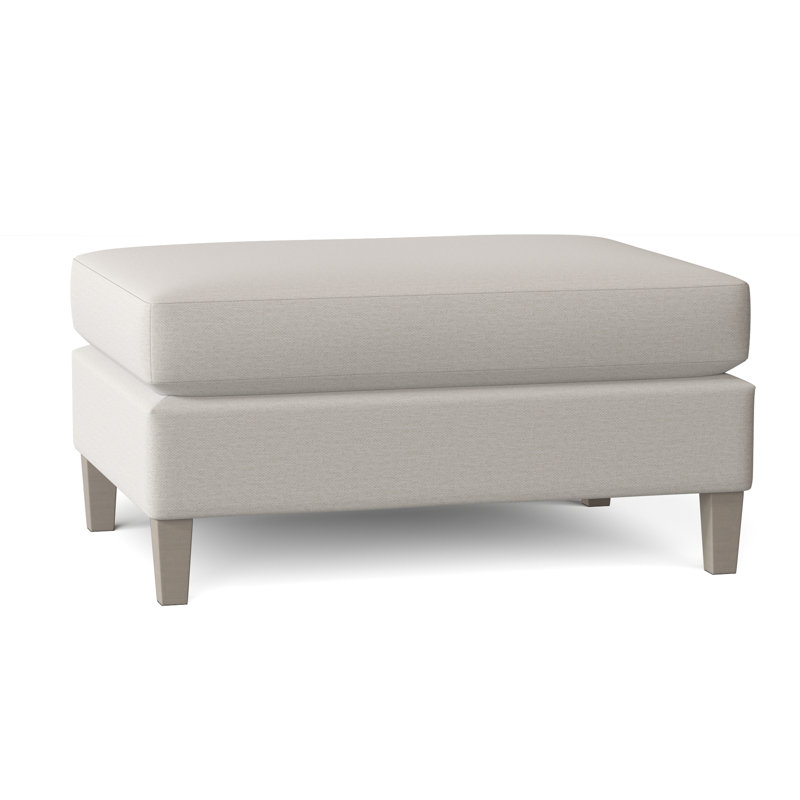 Joli Upholstered Ottoman, Tobacco Distressed, White/Cream/Grey Boucle 1125-021