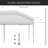 Pop Up Canopy With Easy Up Steel Frame, 3-Level Adjustable Height And Carrying Bag