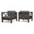 Gray Frame / Dark Gray Cushion