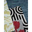 Abstract Area Rug in Charcoal-366028646