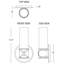 Chase Wall Sconce - Polished Nickel, Polished Cas White-260927746