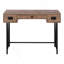 Bureau d'ordinateur, bureau personnel, ordinateur portable, tiroirs de rangement, L 48 po, bureau, stratifié brun, métal, transitionnel-638930122