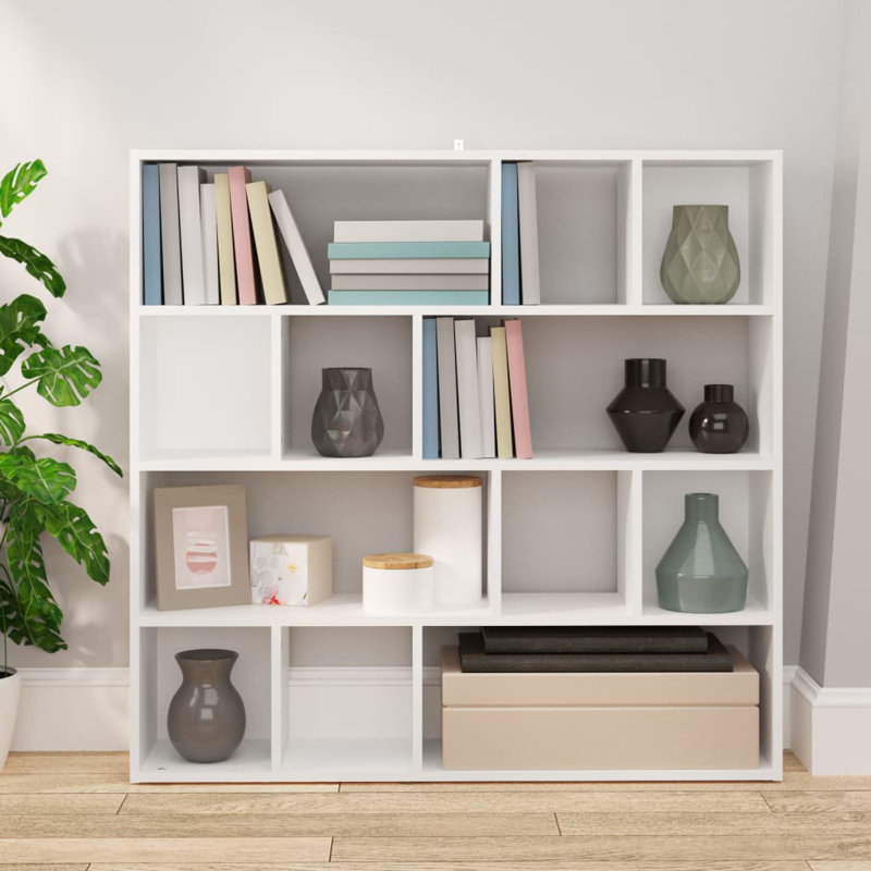 Book Cabinet/Room Divider Sonoma 41.3"X9.4"X40.2", White