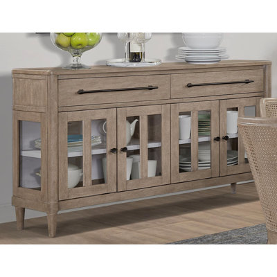 Buffet avec portes en verre