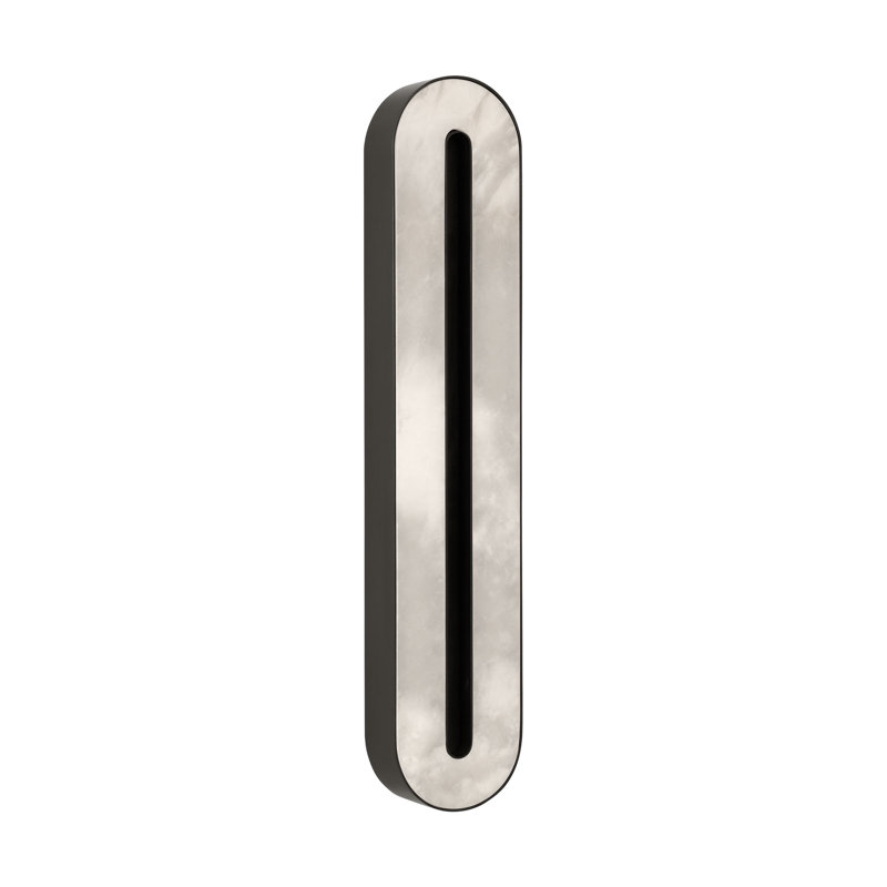 Wyllis LED Flush Mounted Sconce, Bronze, 24" H x 2.6" W x 4.7" D