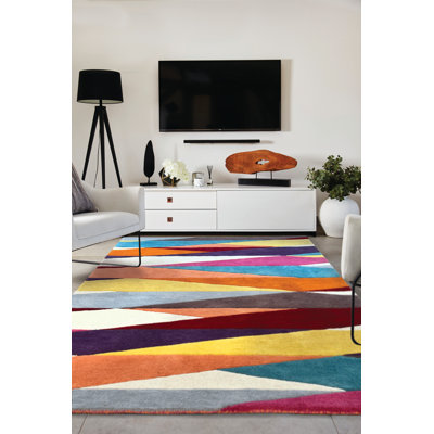 Clintonia Abstract Wool Hand Tufted Area Rug
