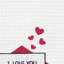 Serviette Love-1991820432