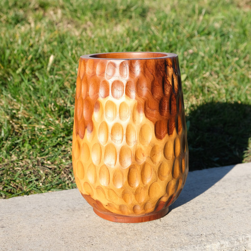 Solid Wood Table Vase