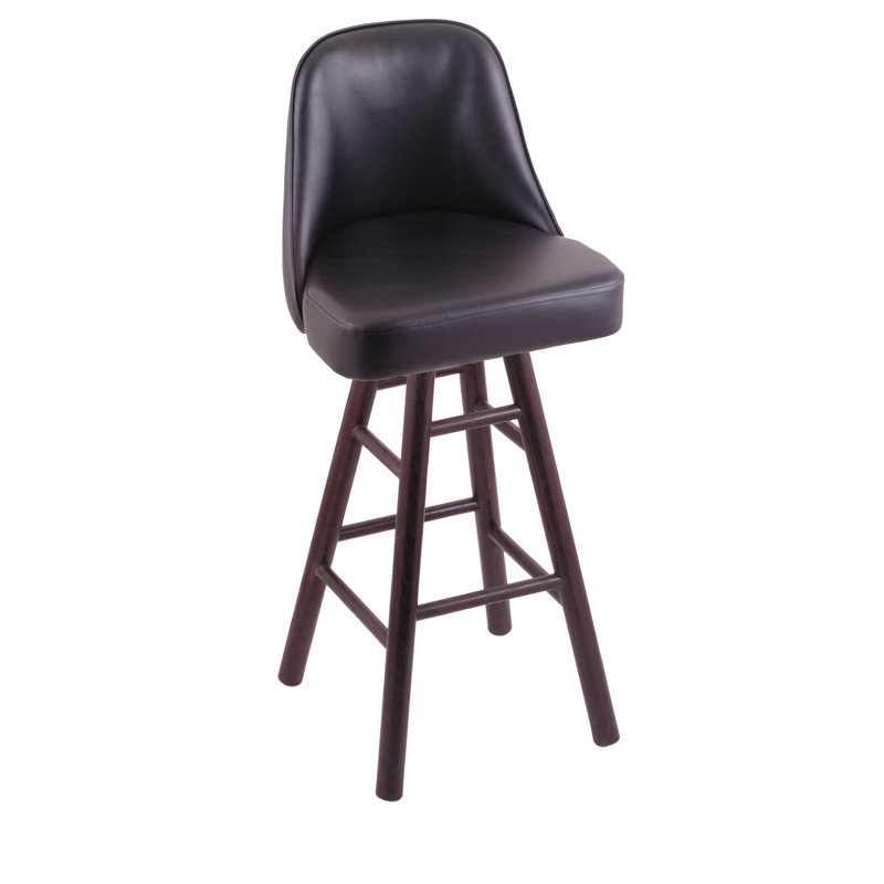 Tabouret tournant Grizzly, Chêne cerisier foncé