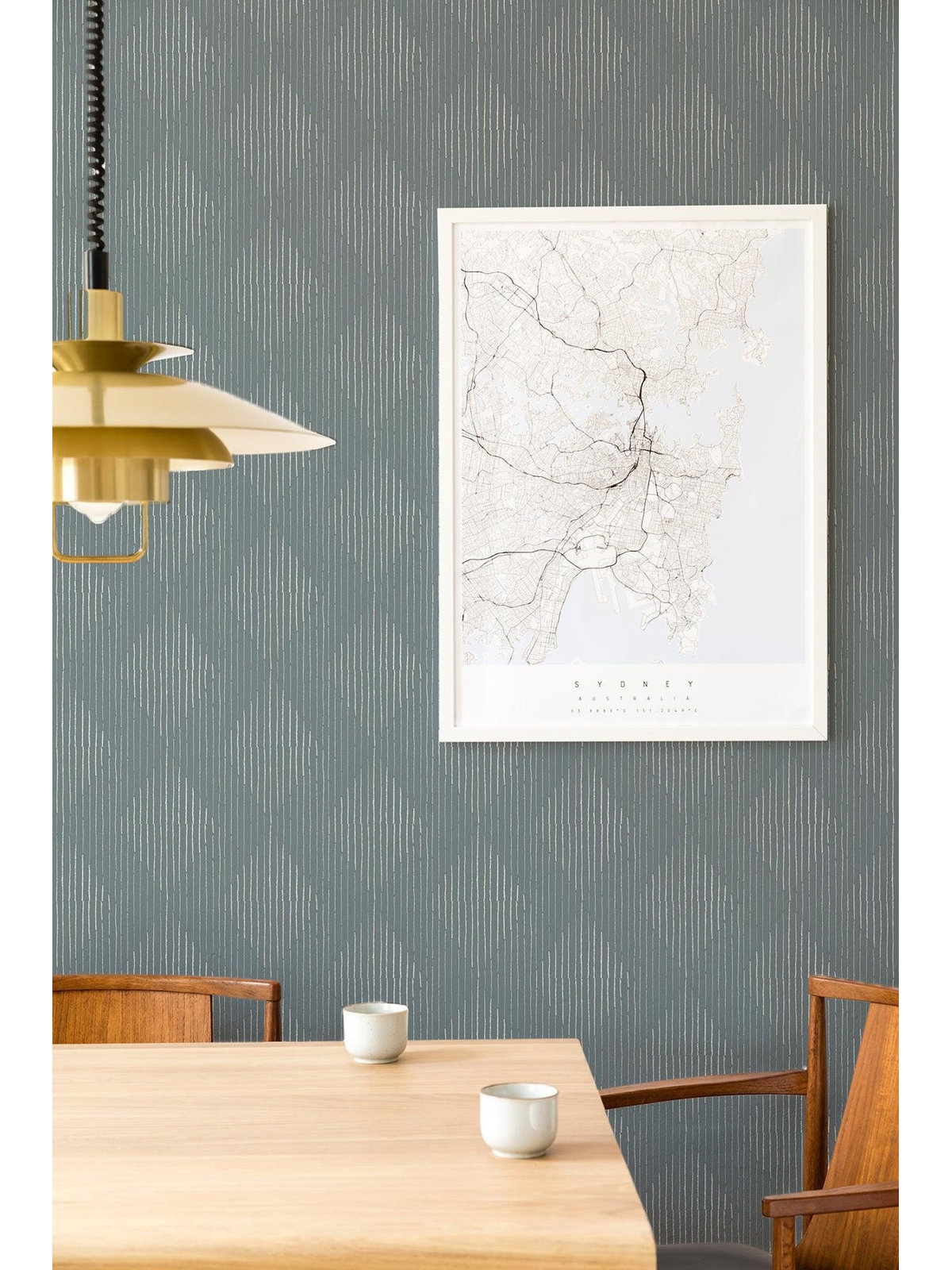Organic Self-Adhesive Wallpaper Roll, Blue/Gray, Faux Grasscloth, Non-pasted