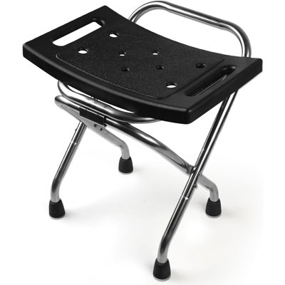 Siège de chaise de douche, chaise de douche pliante en acier inoxydable, siège de ...