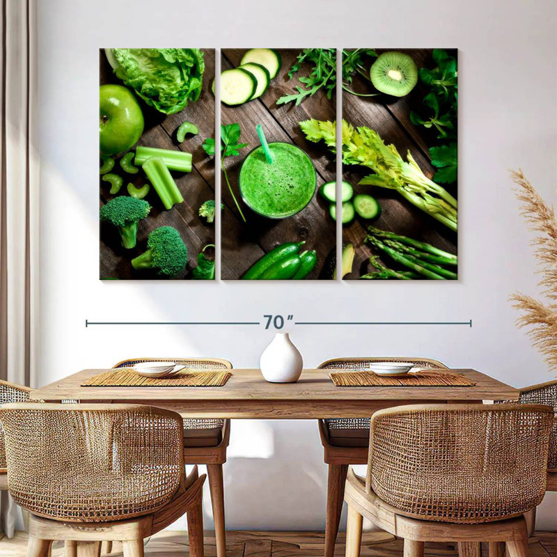 Vegetable Smoothie, 42" H x 65" W
