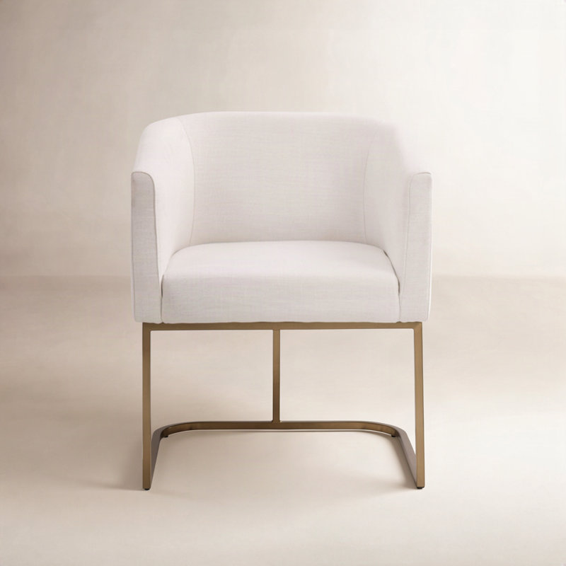 Echo Upholstered Dining Chair, Off-White