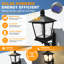 Lampe solaire 2 en 1 pour jardinière, lampe solaire extérieure étanche à lumière chaude, à poser ou à fixer au mur, idéale pour le porche, la cour et la terrasse, cadeau idéal pour les jardiniers et les propriétaires.