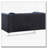 Sleek Black Contemporary Loveseat-109397451