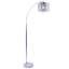 Élégante lampe arquée en cristal