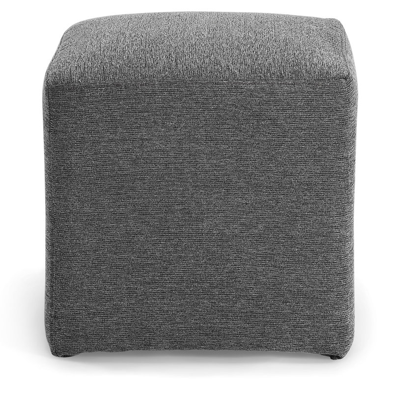 Repose-pieds cubique Joan, Gris anthracite