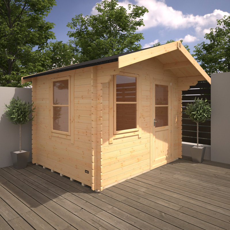 The Caspian Tongue & Groove Log Cabin 8x10w