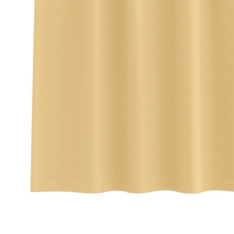 Curtains With Curtains 2 Pcs Polyester, Beige, 175cm Width x 140cm Drop