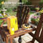 Banc de jardin stable en bois, banc de jardin 2 places