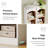 70.86" 5-Tier White & Oak Modern Slim Corner Cube Bookcase For Living Room, Office, Bedroom