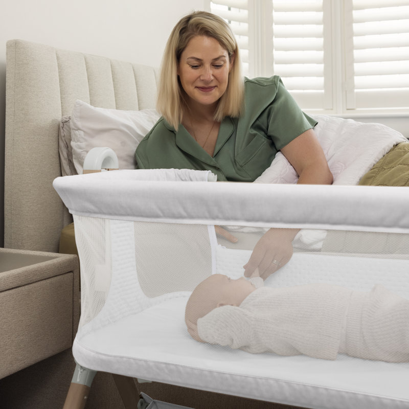 Cloud Bedside Crib, Grey