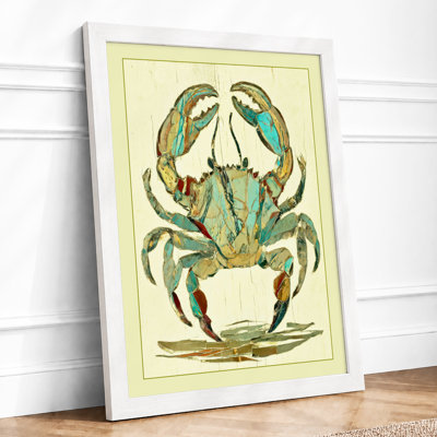 Naturalistic Crab Study Vintage - Print
