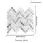 10Pcs Peel and Stick 2.5mm Backsplash Tiles