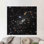 «Deep Space», art cosmique sur toile de coton pour décoration de chambre à coucher mettant en vedette James Webb