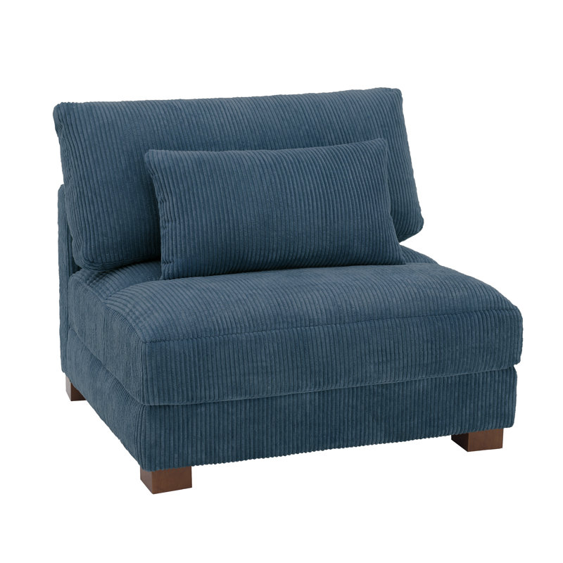 Upholstered Accent Chair, Navy