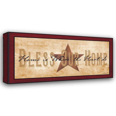 Trinx Jacobs, Billy Gallery Wrapped Canvas Art Titled: Bless Our Home