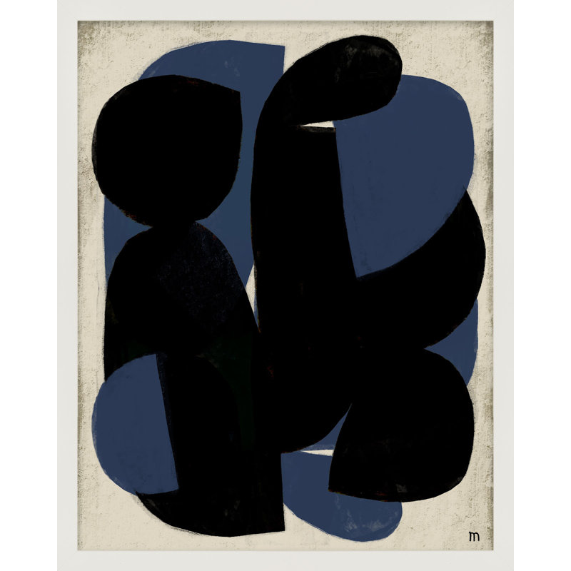 «Blue Note» par Santa Cole - art mural encadré, Papier avec cadre blanc, H 25 po x l 20 po x P 1,25 po