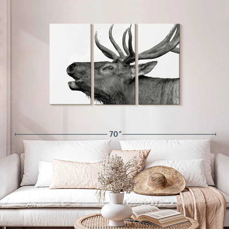 Brampt Deer Call, 28" H x 45" W