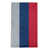 Argent mat / bleu / rouge