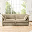 Corduroy 2 pour le confort - siège profond, coussin rembourré et housse amovible, siège intérieur confortable, moderne, camel